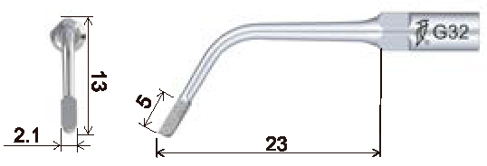 Размеры наконечника для скалера